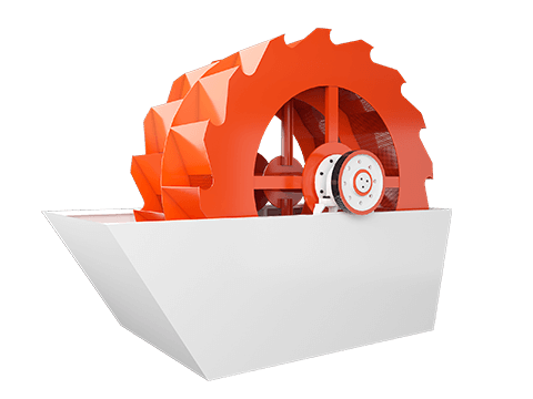 Wheel bucket sand washing machine